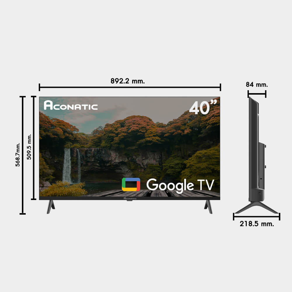 แอลอีดี ทีวี 40 นิ้ว ACONATIC 40HSA120AN  GOOGLE TV (รับประกัน 3 ปี)